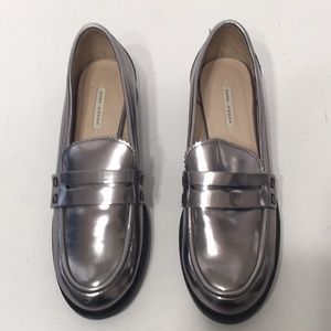 Silver loafer ZARA WOMAN 💕